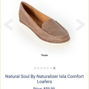 Natural Soul Shoes - Tan/taupe loafer Natural Soul Shoes - Tan/taupe loafer